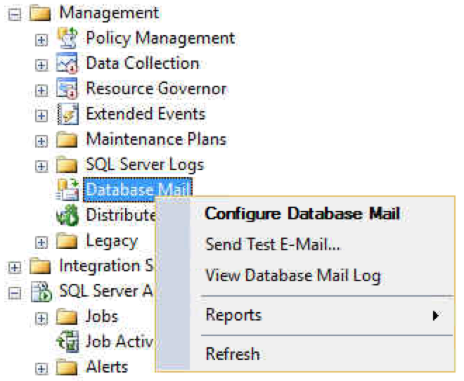 Configure SQL Database Mail